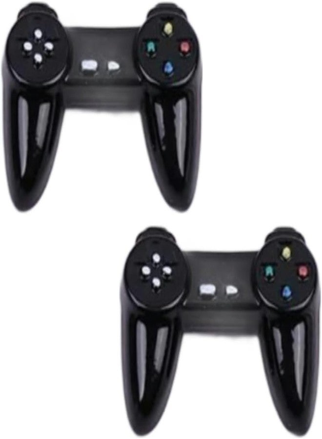 Cauaoa 2 Pcs Black Dollhouse Model Gamepad Model Gamepad Dollhouse Wireless Game Controller Decoration 1:12 Dollhouse Decor Accessories,Doll House Miniatures Play Set - Image 1